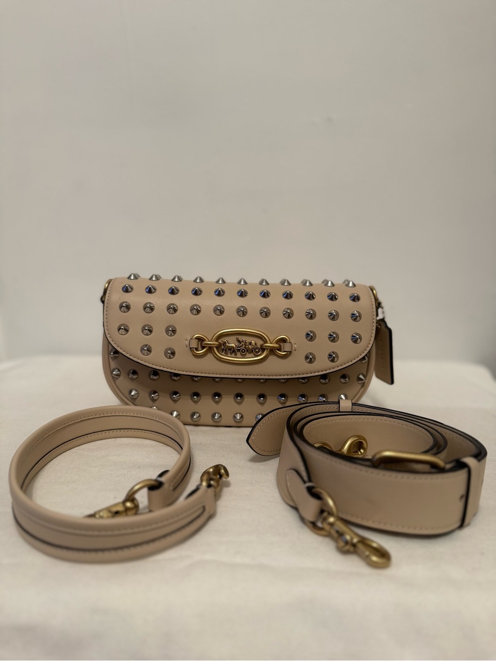 Coach Harley Shoulder Bag 23 with Studs
